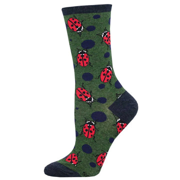 Women's Graphic Socks - Ladybugs