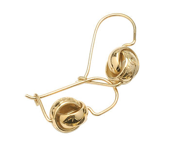 9ct Engraved Belcher Earrings Gold jewellery Gerrim International 