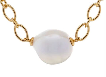 Divine Baroque Pearl Gold Bracelet Sybella 