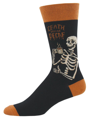 Men's Graphic Socks - Death Before Decaf Socks Bobangles 