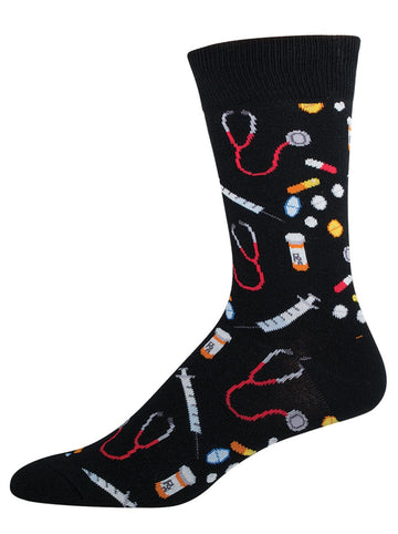 Men's Graphic Socks - Meds Socks Bobangles 