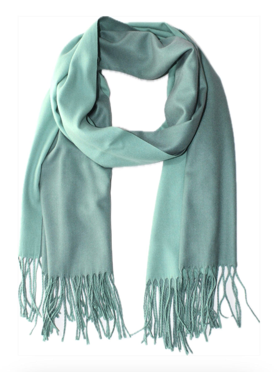 Two Tone Scarf Teddy Sinclair Pale Turquoise/Peppermint 