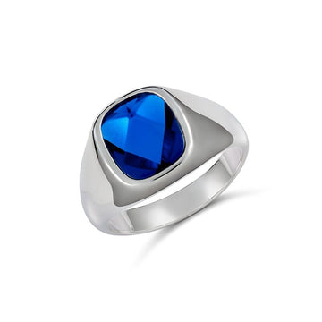 Ali Cushion Blue Stone Ring Men's Jewellery Paterson Fine Jewellery 
