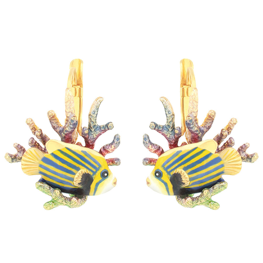 Angel Fish and Reef Earrings Good After Nine TH 
