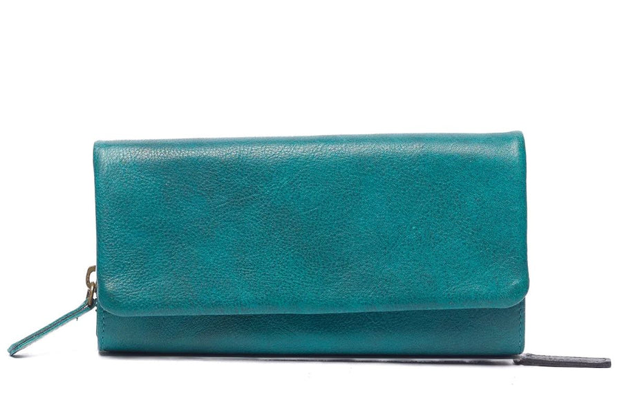 Ashley Leather Wallet Bag Oran Pine Green 