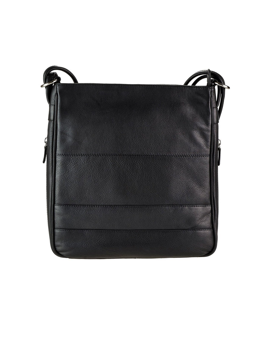 Aster Leather Backpack / Shoulder Bag Bag Oran Black 