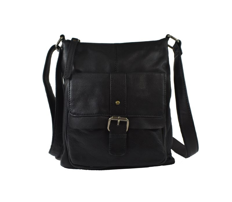 Audrina Leather Handbag Handbag Oran Black 