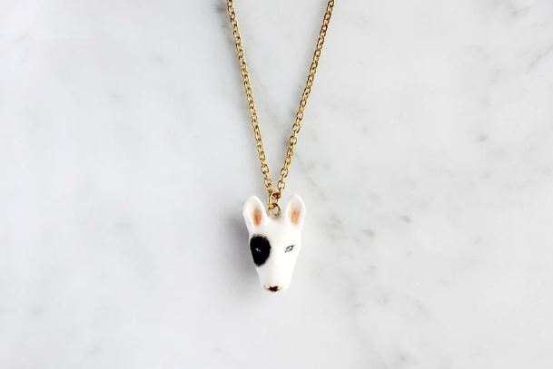 Bob, English Bull Terrier Necklace Jewelry Good After Nine TH 