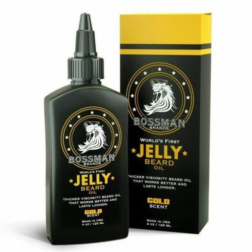 Bossman Jelly Beard Oil Grooming Barber Brands Gold 