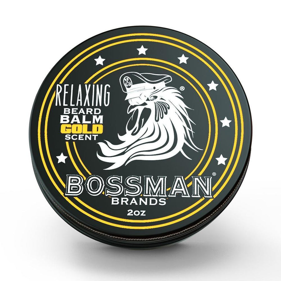 Bossman Relaxing Beard Balm Grooming Barber Brands Gold 