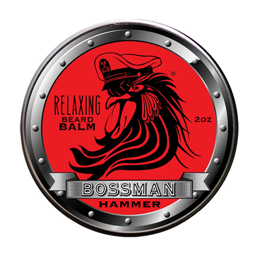 Bossman Relaxing Beard Balm Grooming Barber Brands Hammer (Red) 