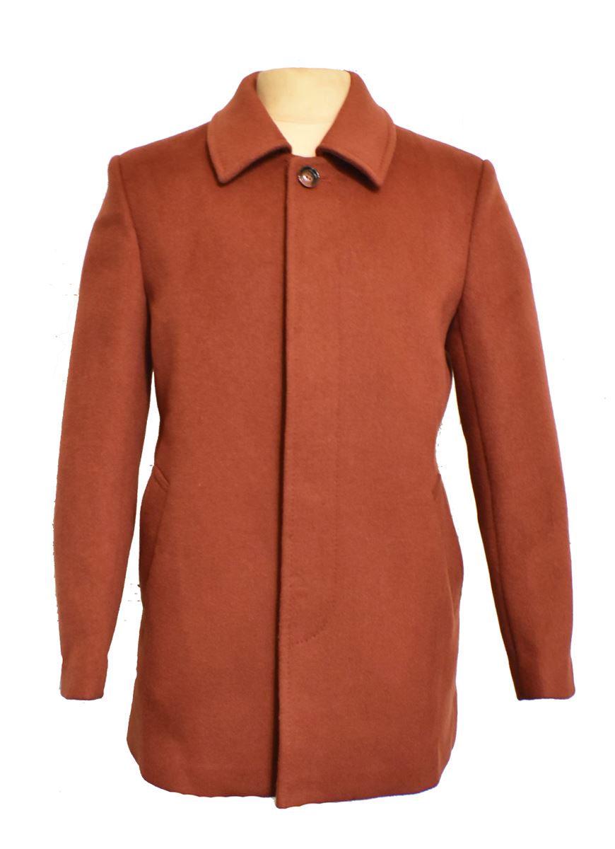 Ethan Double Cashmere Jacket - Rust Jacket Teddy Sinclair (China) 