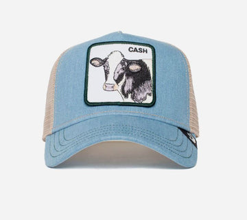 Goorin Bros Trucker Caps - The Cash Cow Cap Hummingbird Brands Blue 
