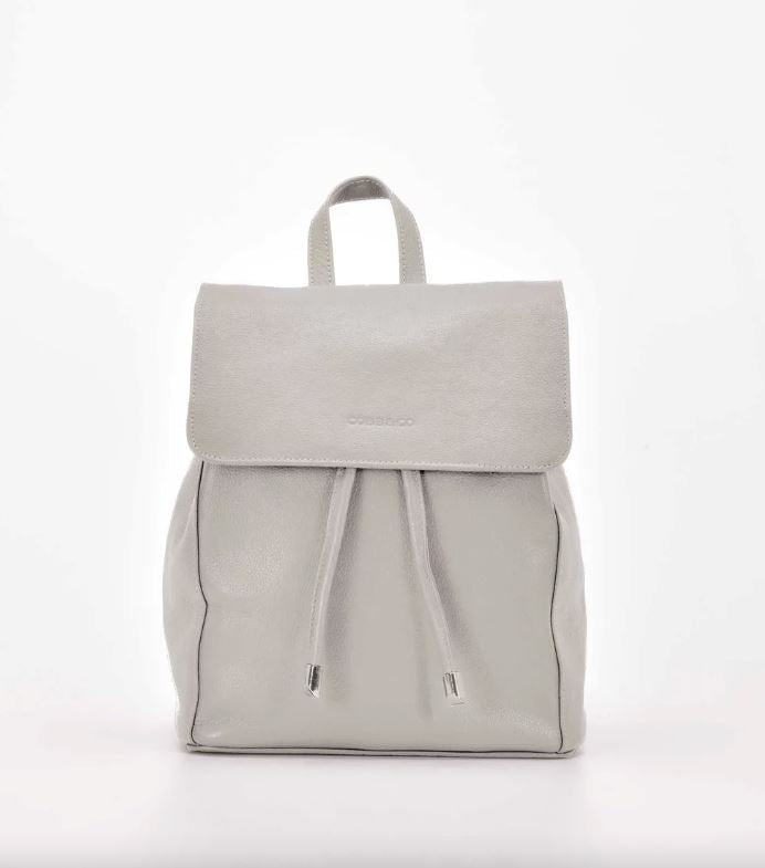 Holly Leather Backpack Bag Gabee Beige 