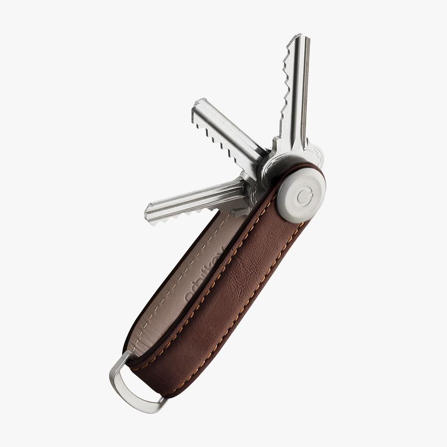 Orbitkey Key Organiser - Leather Keyring Orbitkey Espresso/Brown 