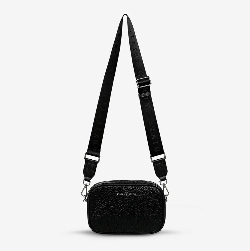 Plunder Leather Cross-Body Bag w/ Webbed Strap Bag Status Anxiety 