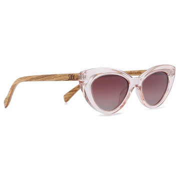 SAVANNAH BLUSH PINK - Pink Clear & White Maple Sunglasses Glasses Soek 