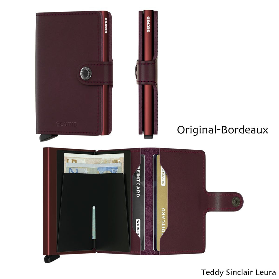 Secrid Miniwallet Original Wallet Design Mode International Original Bordeaux 