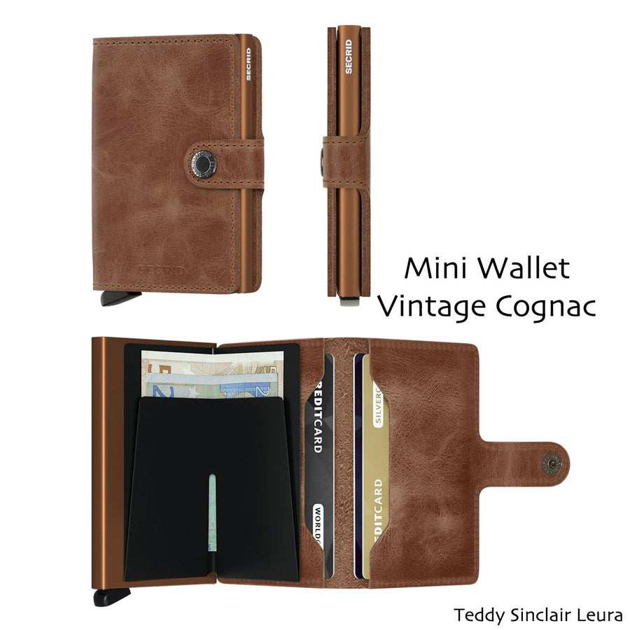 Secrid Miniwallet Vintage Wallet Design Mode International Vintage Cognac 