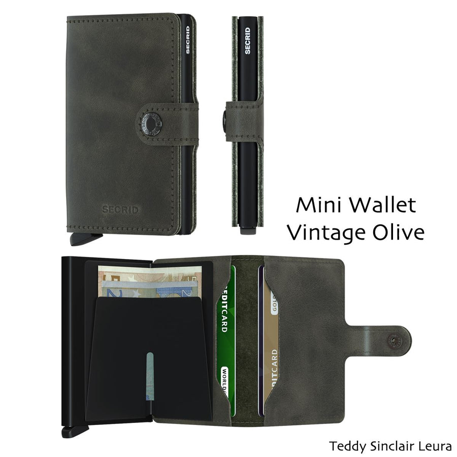 Secrid Miniwallet Vintage Wallet Design Mode International Vintage Olive 