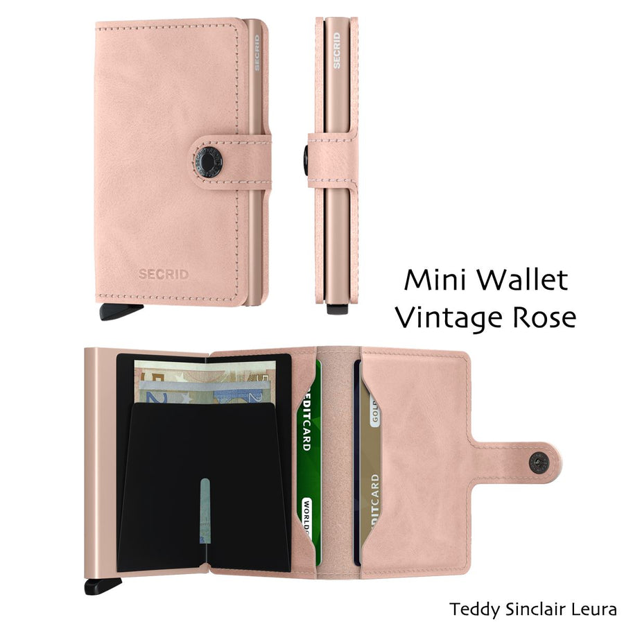 Secrid Miniwallet Vintage Wallet Design Mode International Vintage Rose 