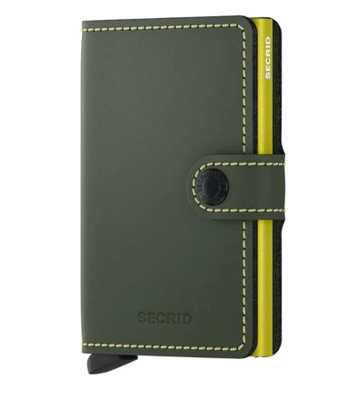 Secrid Slimwallet Matte Wallet Design Mode International Green & Lime 