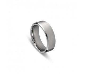 Stainless Brushed Flat-Profile Ring Men's Jewellery DPI (Display Plus Imports) 