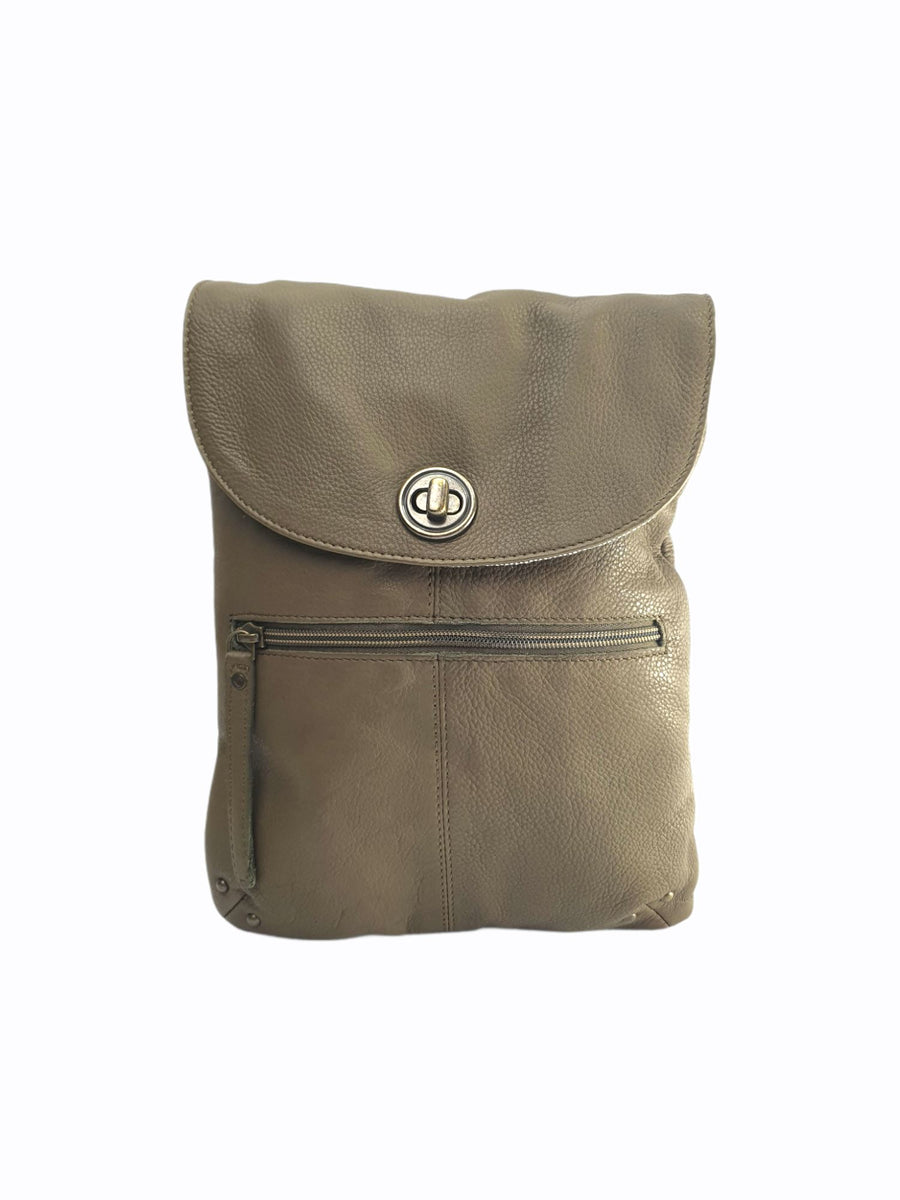 Tayla Compact Leather Sling Bag Bag Oran Hemp 