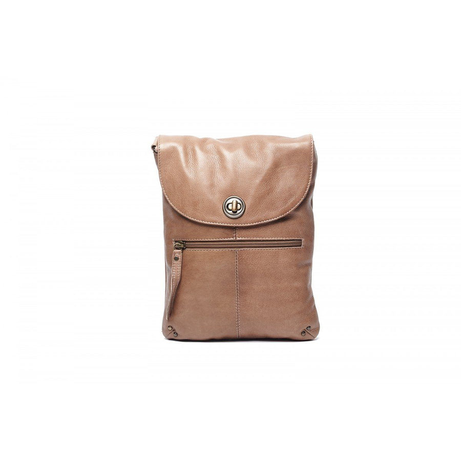 Tayla Compact Leather Sling Bag Bag Oran Latte 