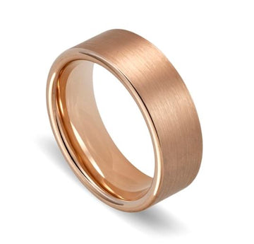 Tungsten Ring - Rose Gold Mens Jewellery DPI Jewellery 