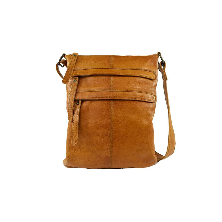 Wendy Versatile Leather Handbag Bag Oran Tan 