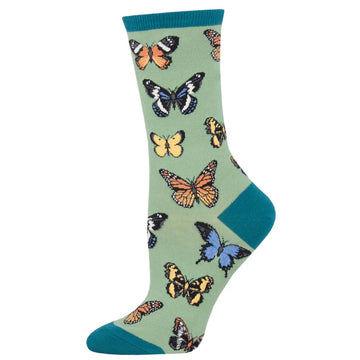 Women's Graphic Socks - Majestic Butterfly