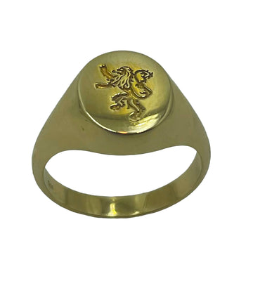 9kt Gold Lion Ring Gold jewellery Paterson Fine Jewellery 