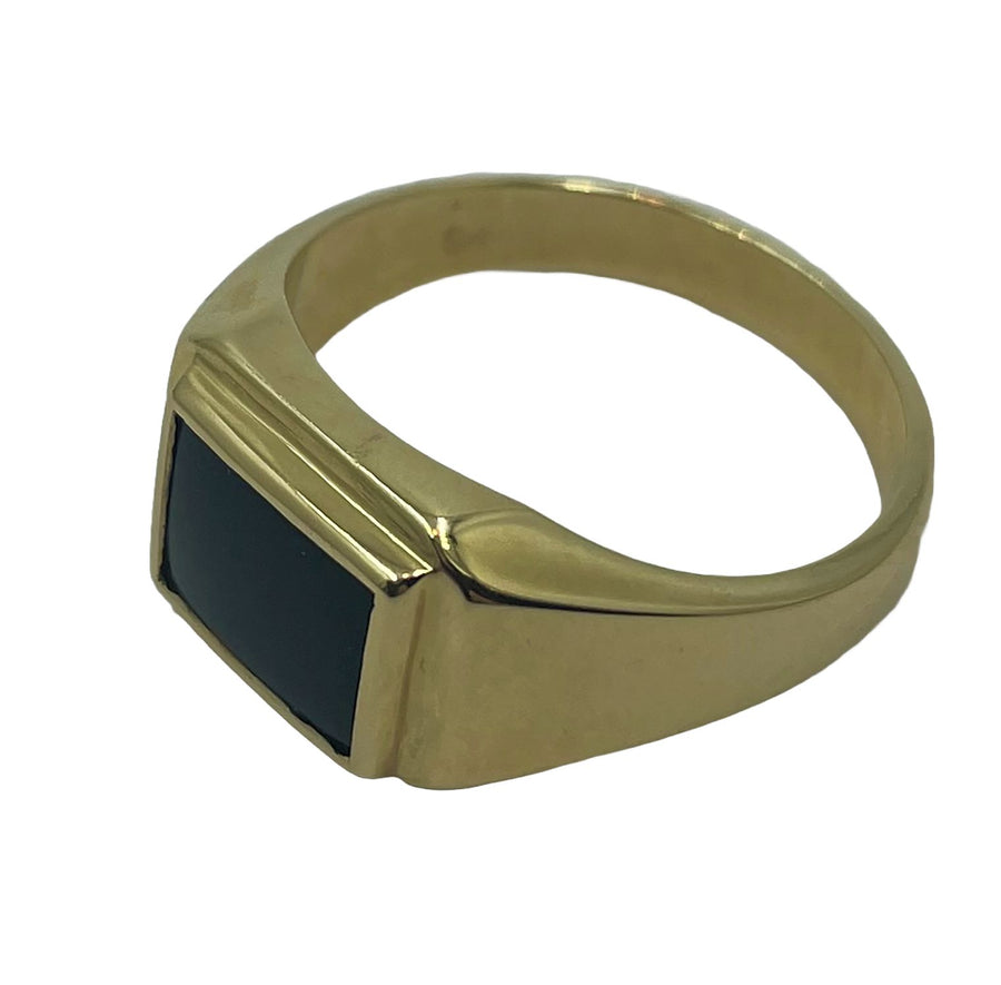 9kt Gold Onyx Ring Gold jewellery Paterson Fine Jewellery 