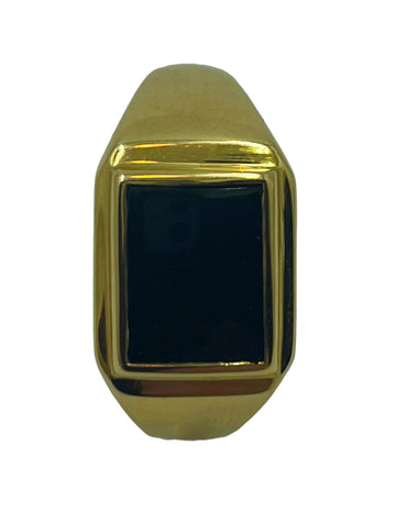 9kt Gold Onyx Ring Gold jewellery Paterson Fine Jewellery 