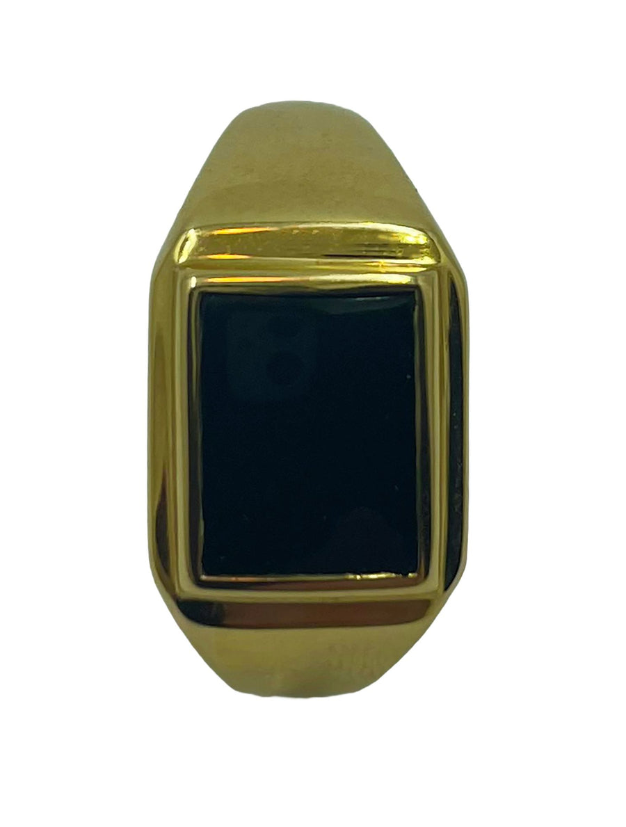 9kt Gold Onyx Ring Gold jewellery Paterson Fine Jewellery 