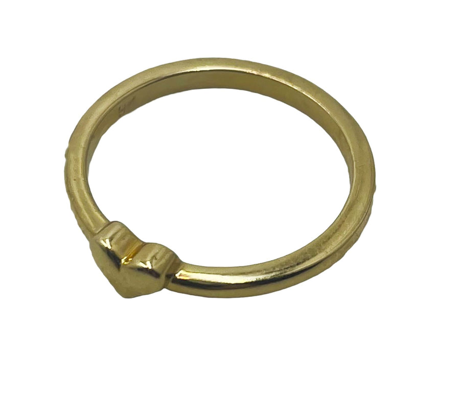 9kt Gold Tiny Heart Ring Gold jewellery Paterson Fine Jewellery 