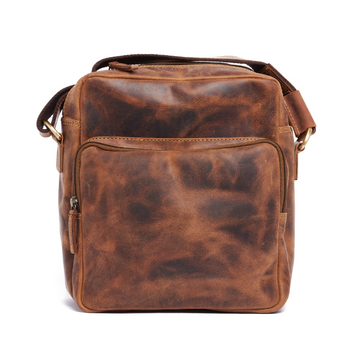 David Hunter Leather Satchel