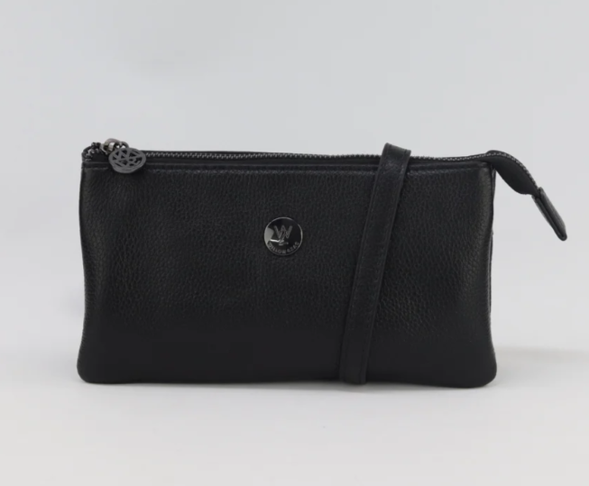 Evie Leather Clutch & Cross-Body Bag