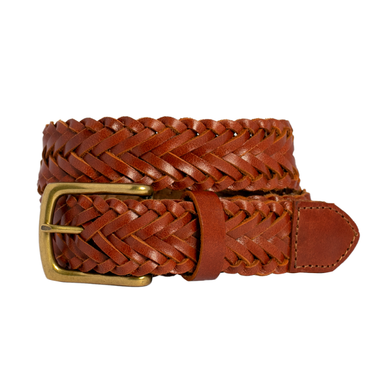 Byron Braided Leather Belt