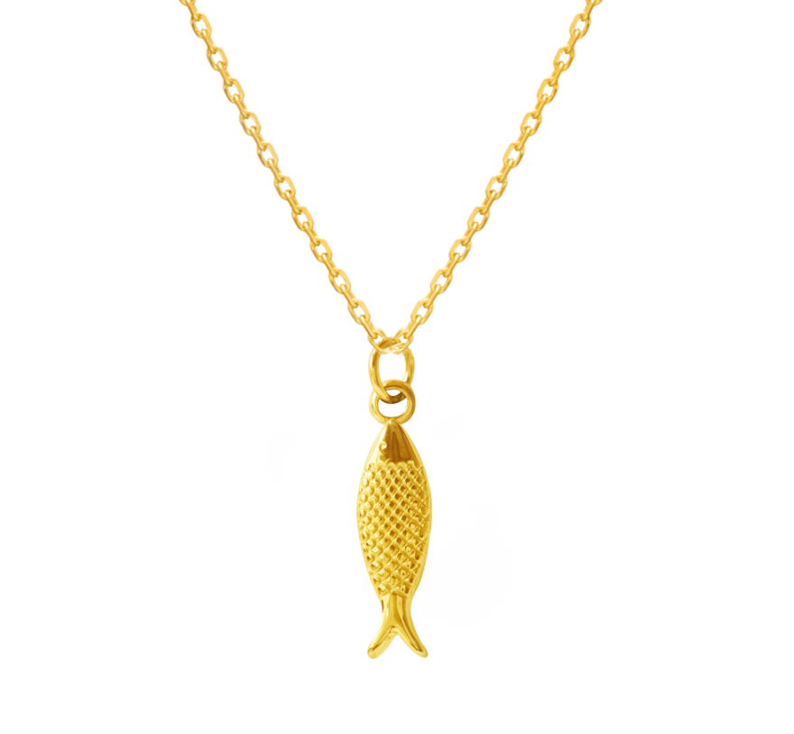 Golden Fish Necklace