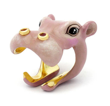 African Hipopotamus Ring Jewelry Good After Nine TH 