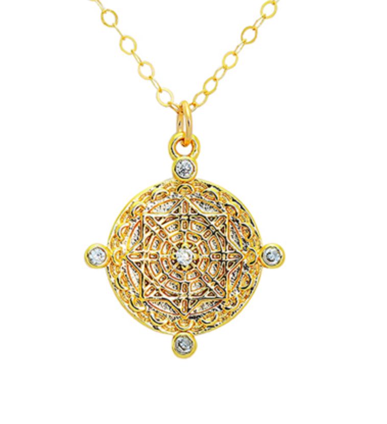 Agatha Compass Necklace Accessories Gammies 
