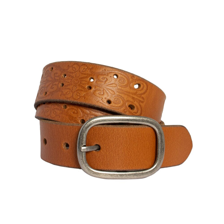 Alexis Leather Belt Belt Loop Leather Co Chestnut S 