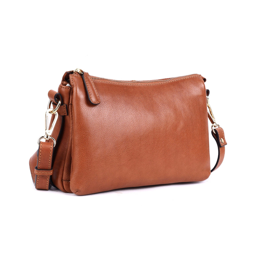 Anglesea Leather Cross Body / Shoulder Bag Bag Oran Tan 