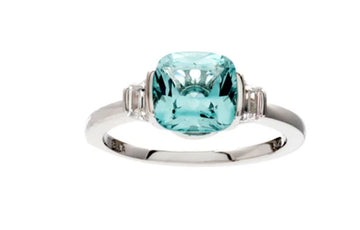 Aqua Square CZ Ring Sybella 