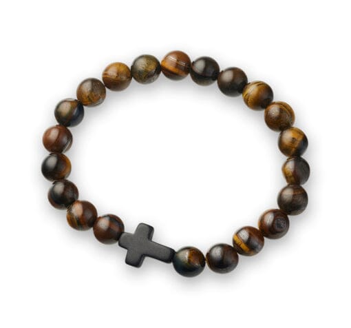 Ardross Cross Beaded Bracelet Men's Jewellery DPI Jewellery 