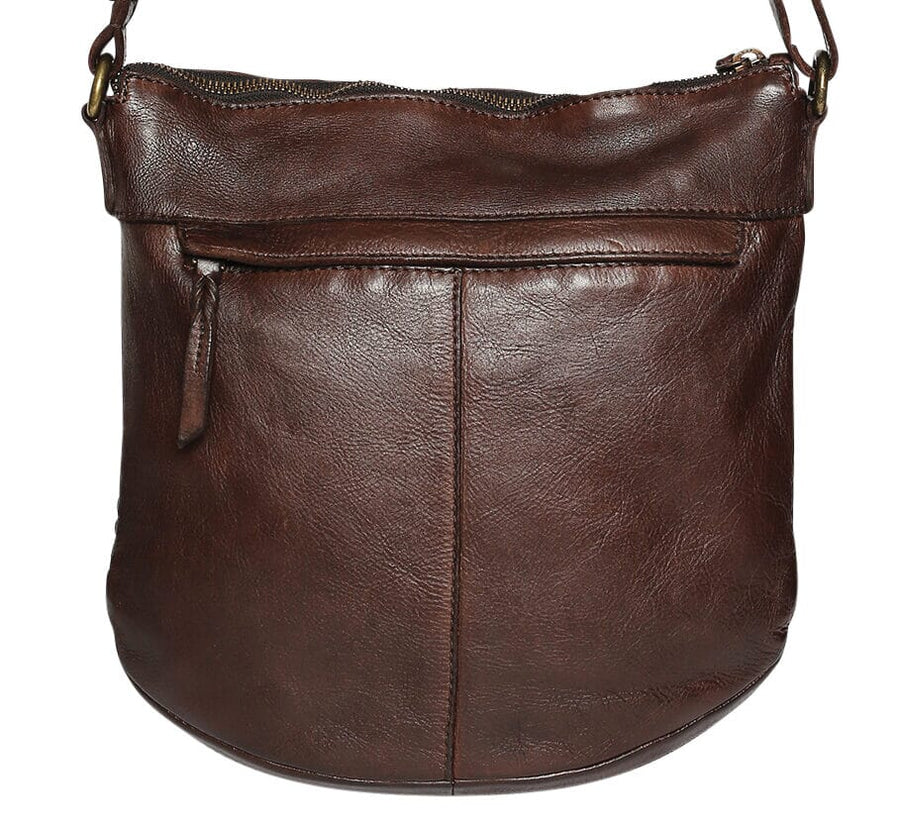 Arika Leather Crossbody Bag - Coffee Wallet Modapelle 