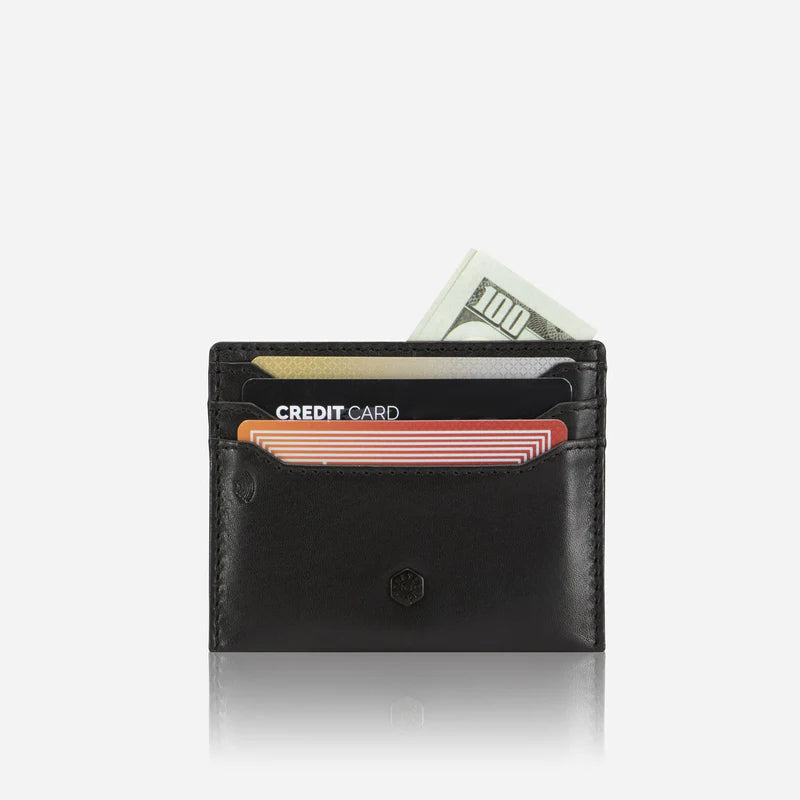 Arlington Leather Card Holder Wallet Jekyll & Hide Black 