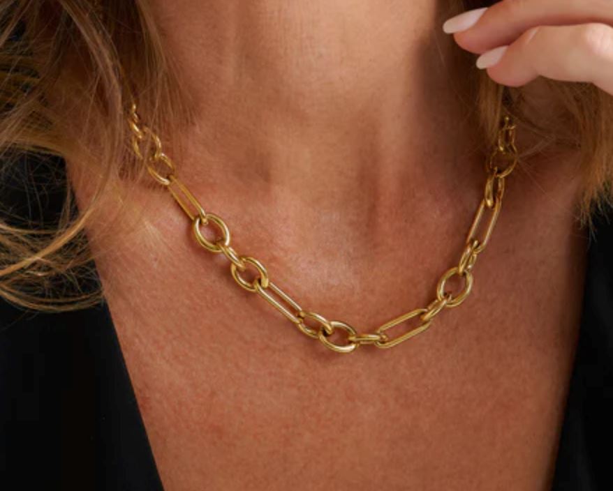 Astonishing Gold Link Necklace Sybella 